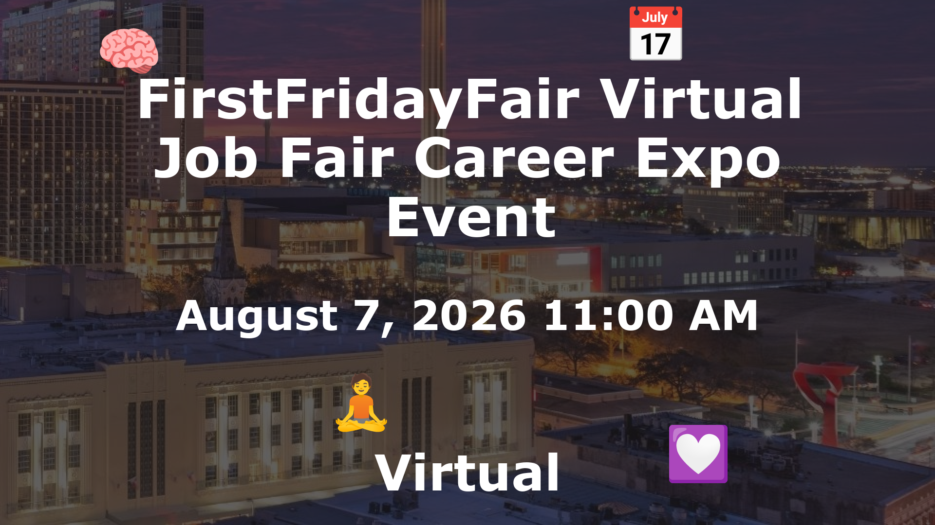 FirstFridayFair Virtual Job Fair Career Expo Event event image